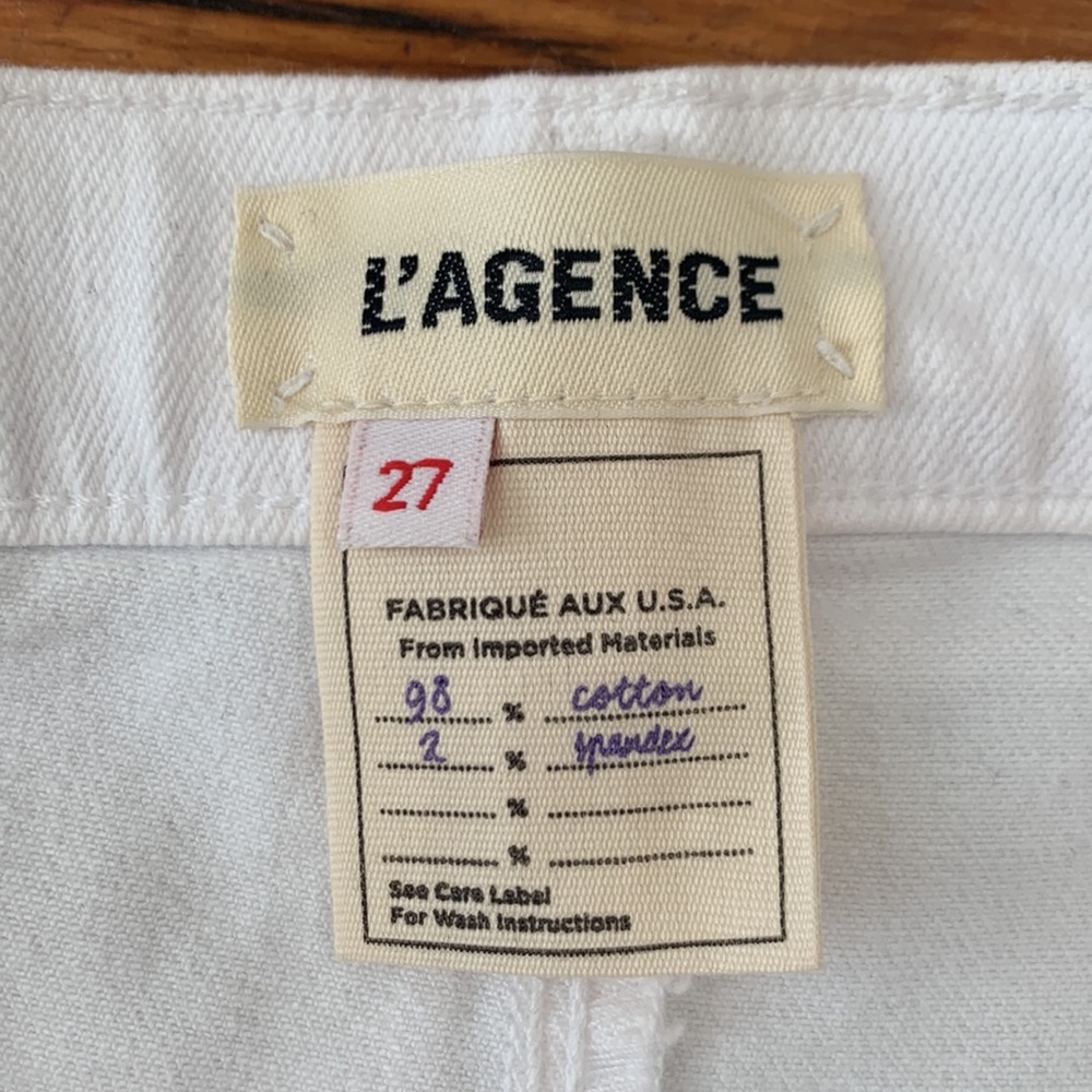Agence white Audrey jean shorts - Picture 4 of 5